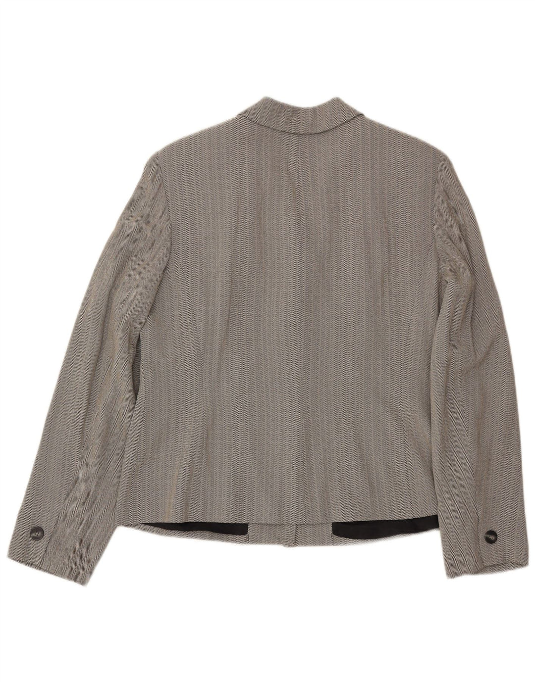 Talbots Set da donna a 2 bottoni e 2 pezzi UK 16 Large W34 L30 Grigio a spina di pesce