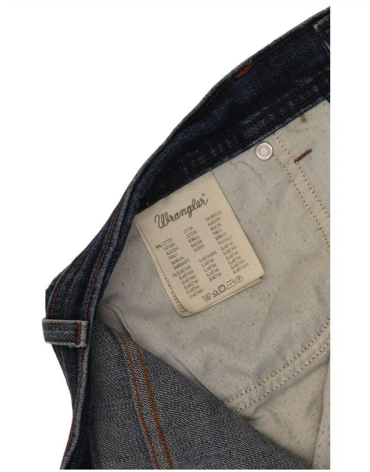 Pantaloncini di jeans da uomo Wrangler W36 grandi in cotone blu