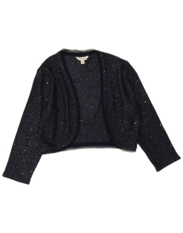 Maglione Bolero da donna con maniche a 3/4 Monsoon UK 12 Poliestere medio blu navy