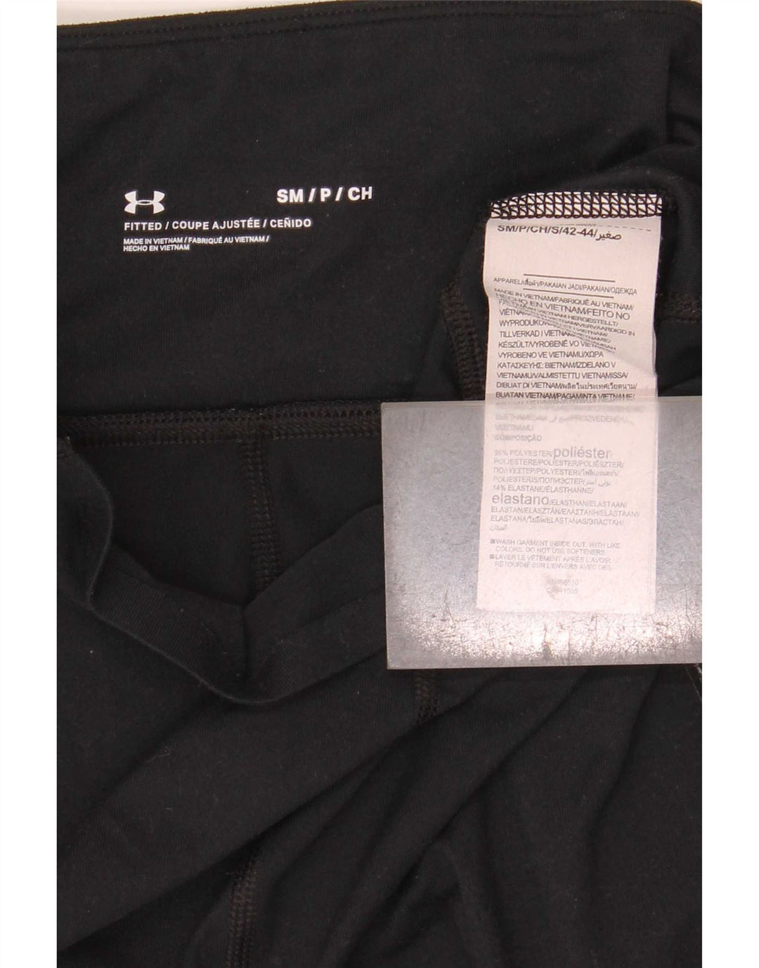 Leggings da donna Under Armour UK 10 Small Nero Colourblock Poliestere