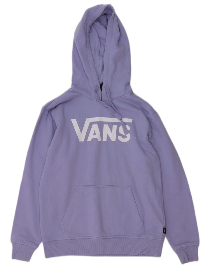 Felpa con cappuccio grafica oversize da donna VANS UK 6 XS cotone viola