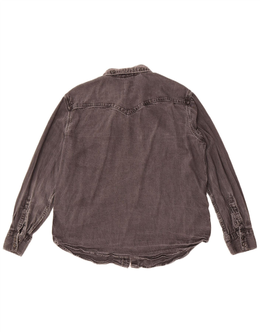 Camicia di jeans standard da uomo Levi's XL in cotone grigio