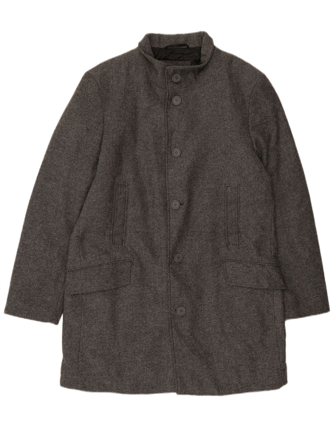 Cappotto da uomo Bruno Banani UK 44 2XL Lana gessata grigia