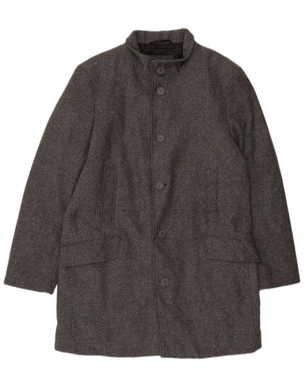 Cappotto da uomo Bruno Banani UK 44 2XL Lana gessata grigia