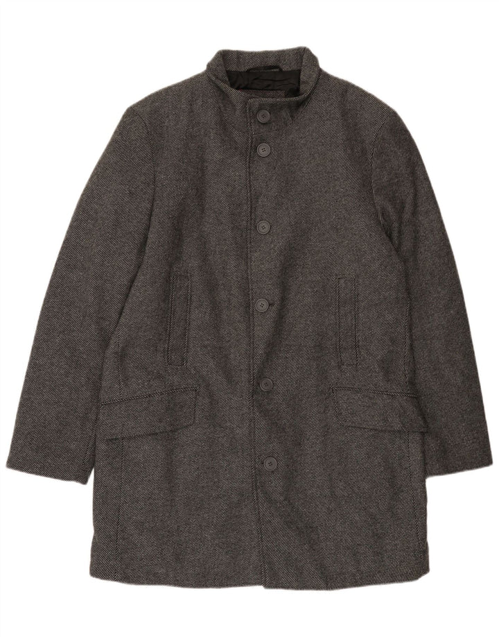 Cappotto da uomo Bruno Banani UK 44 2XL Lana gessata grigia
