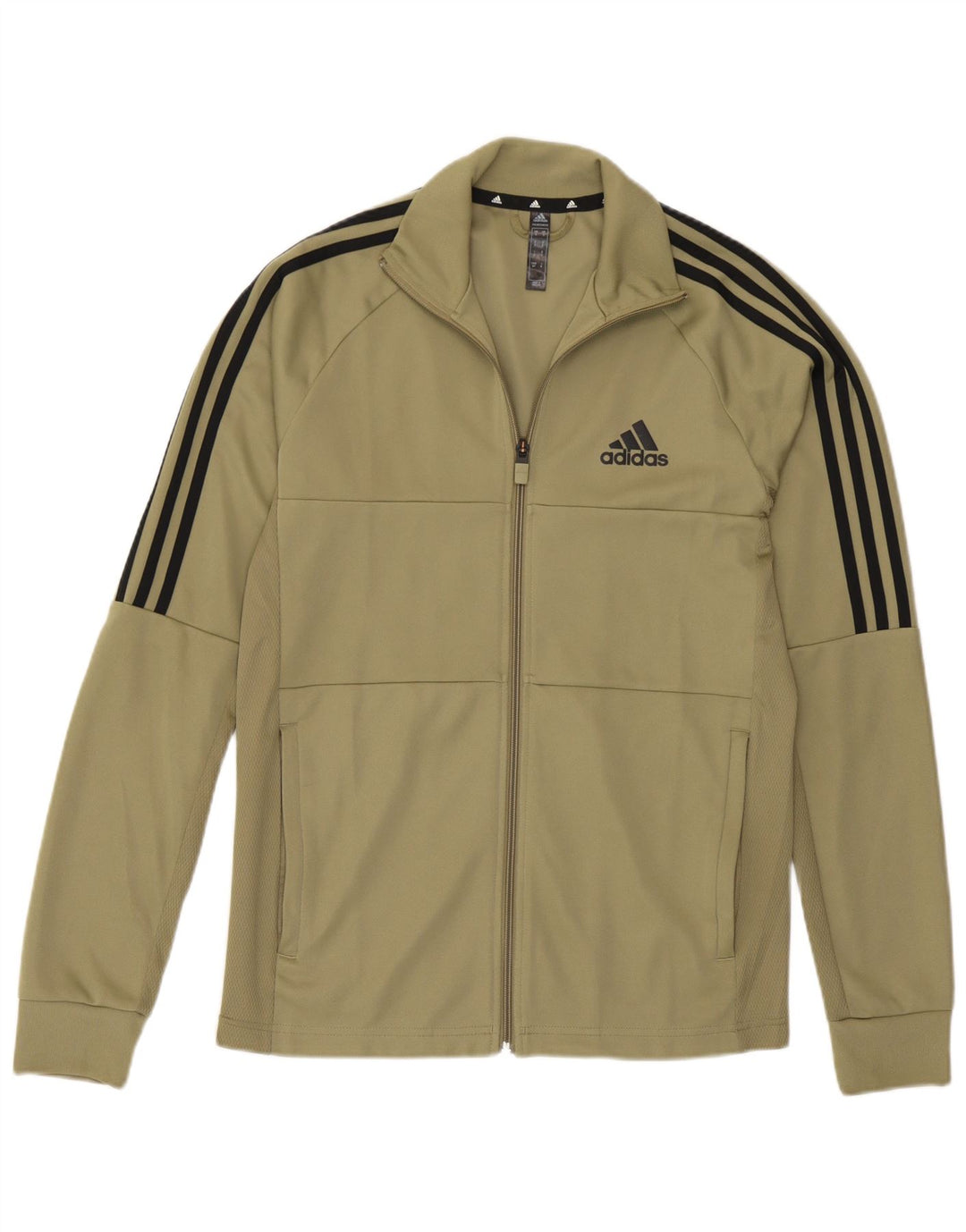 Giacca da ginnastica da uomo Adidas Aeroready, piccola, in poliestere kaki