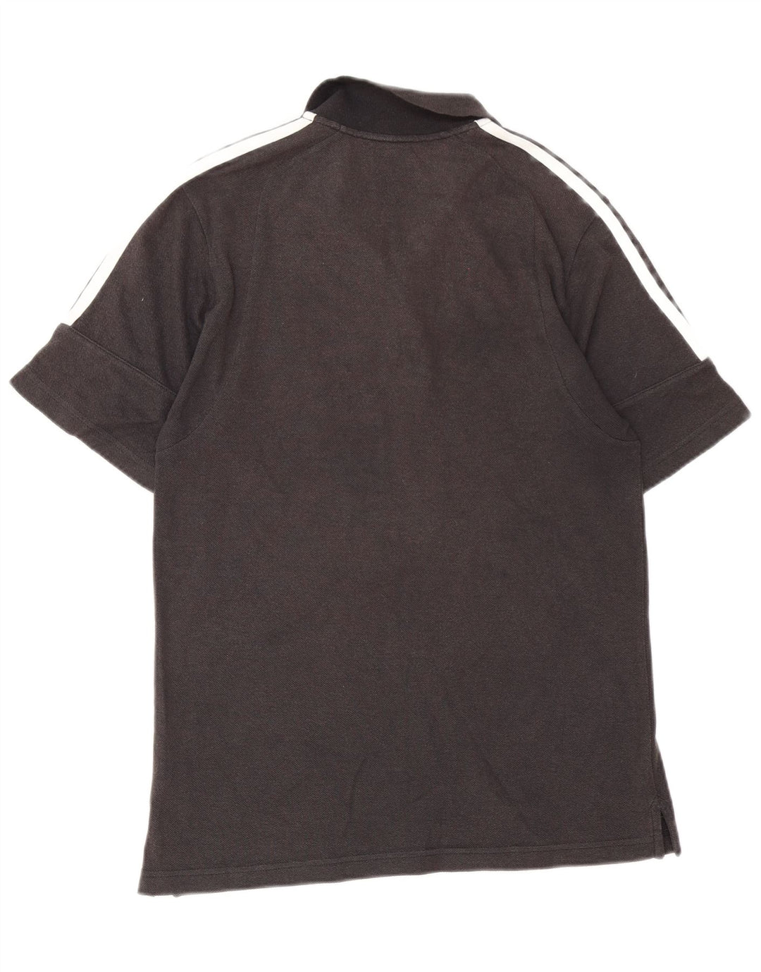 Polo Adidas da uomo grande in cotone grigio
