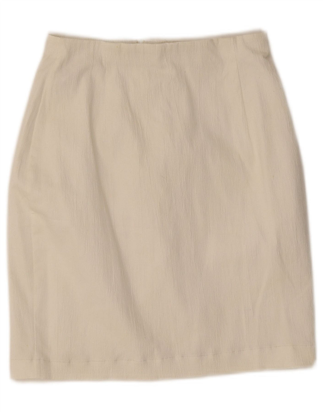 Mini gonna a tubino da donna Marks & Spencer UK 10 piccola W25 poliestere bianco