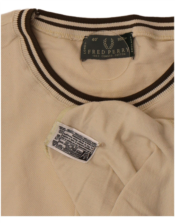 T-shirt da uomo Fred Perry Top piccola in cotone beige