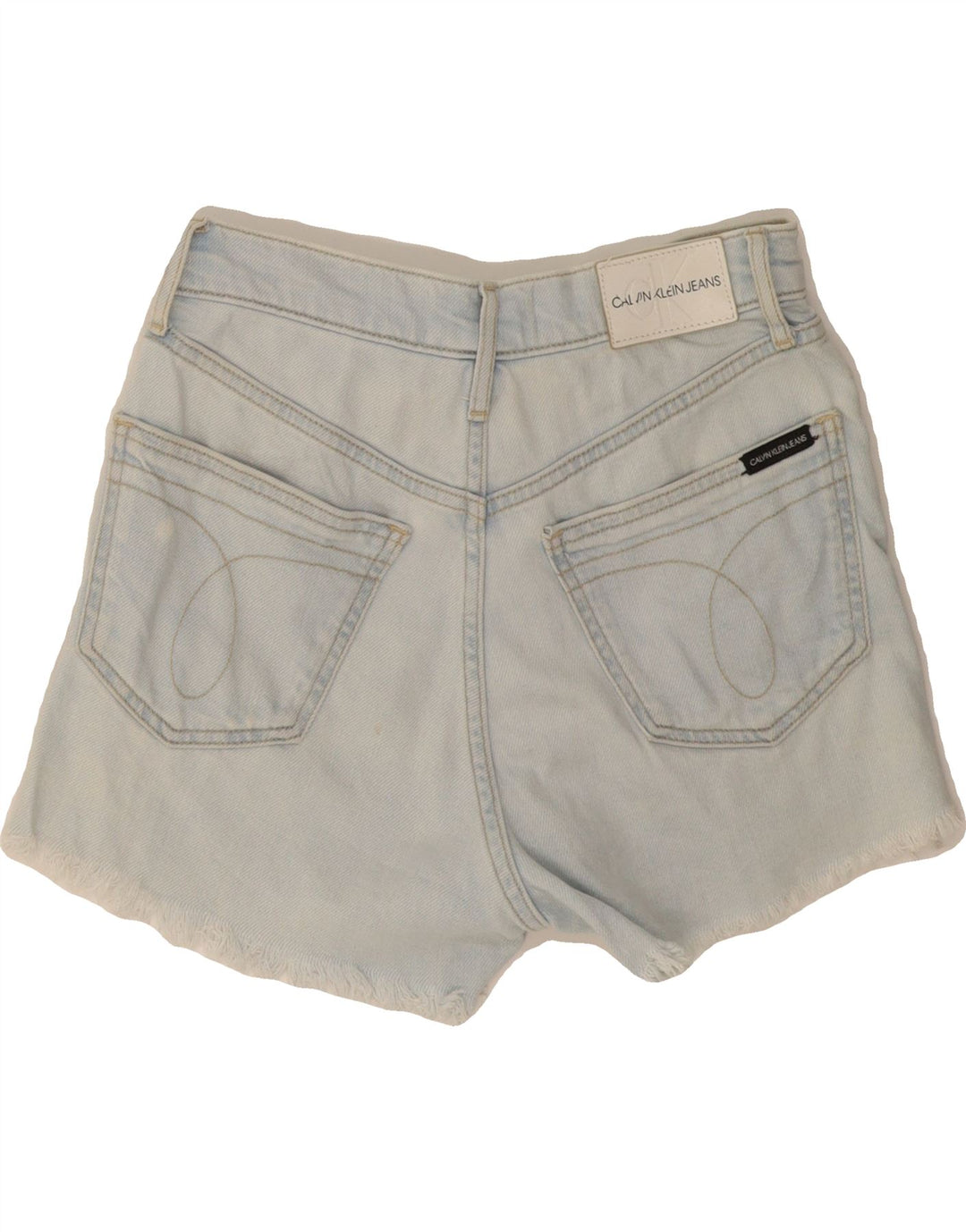 CALVIN KLEIN Pantaloncini di jeans da donna W26 piccoli blu