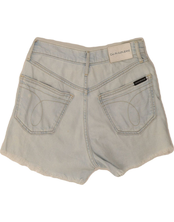 CALVIN KLEIN Womens Denim Shorts W26 Small  Blue