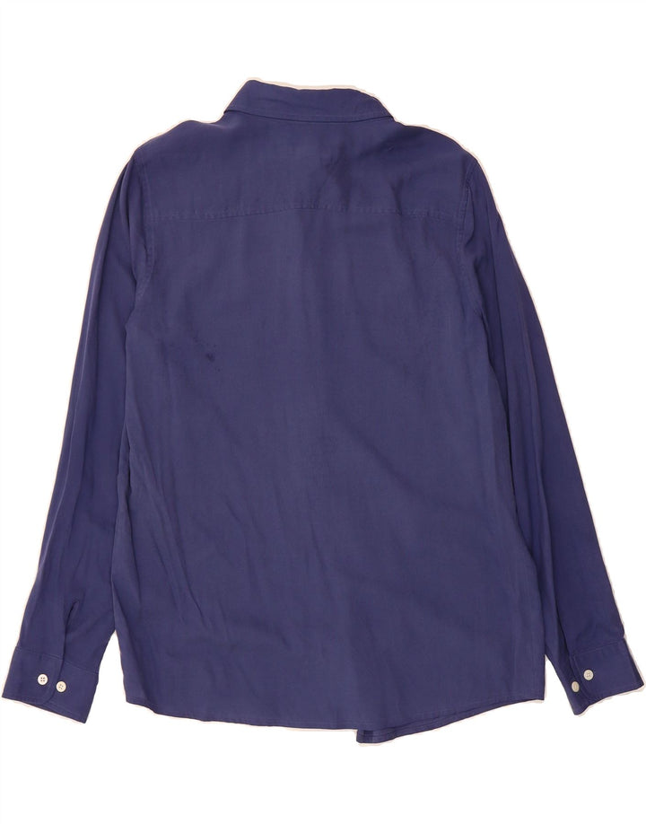 ORVIS Womens Shirt US 10/12 Medium Blue Silk Vintage Orvis and Second-Hand Orvis from Messina Hembry 