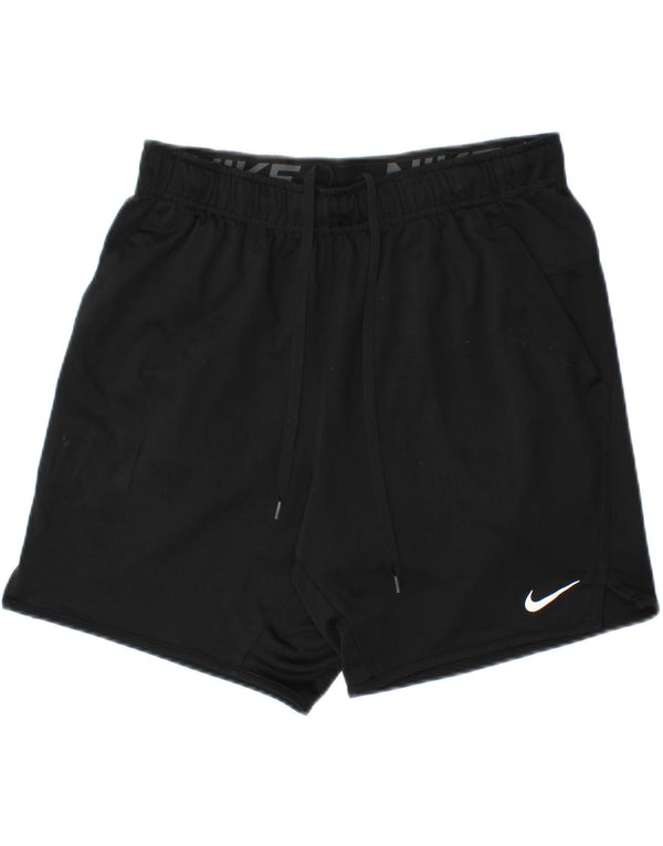 Pantaloncini sportivi Nike Dri Fit da uomo, poliestere medio nero