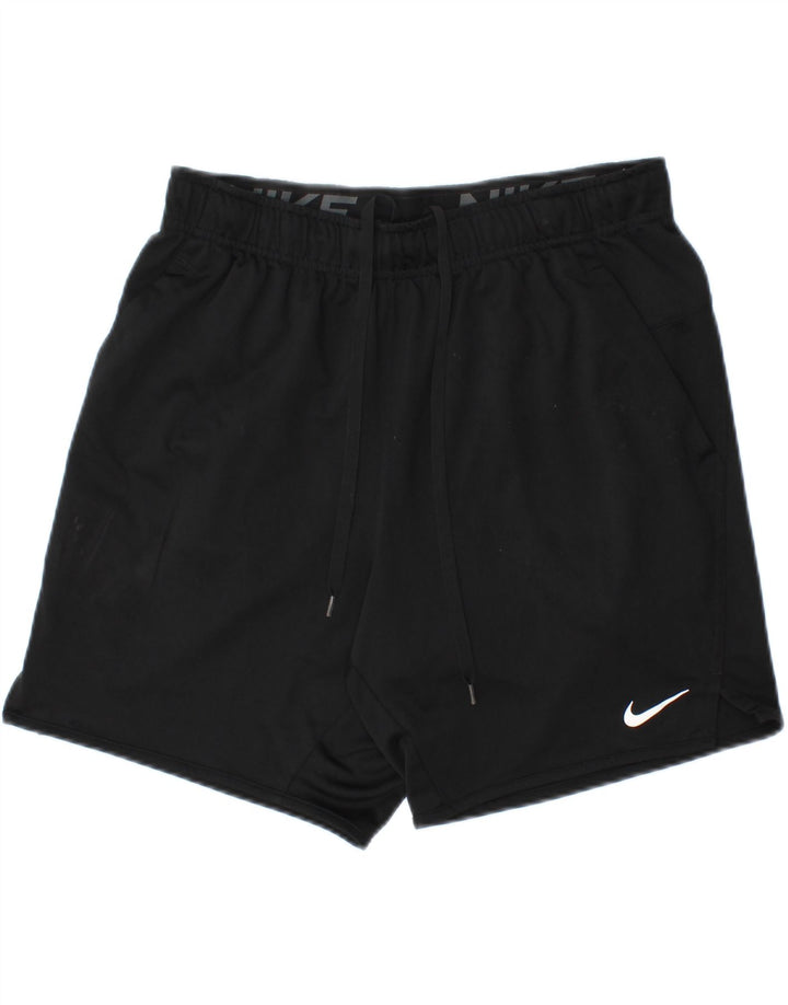 Pantaloncini sportivi Nike Dri Fit da uomo, poliestere medio nero