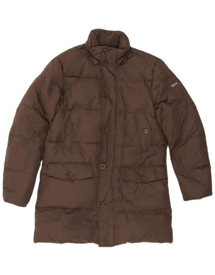 Cappotto imbottito da uomo Americanino UK 38 Poliestere marrone medio