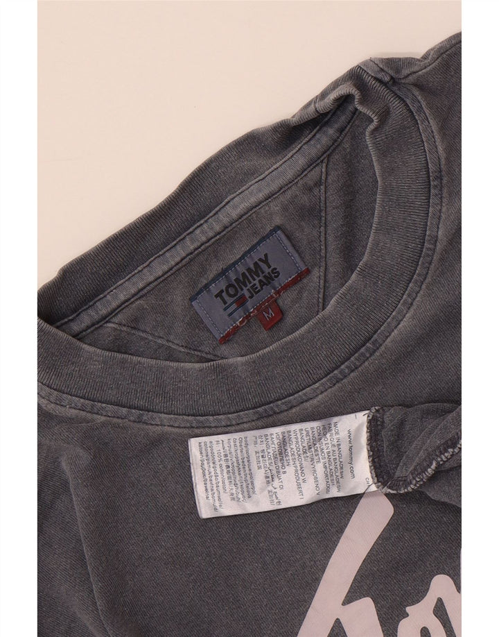 TOMMY HILFIGER T-shirt grafica da uomo Top in cotone grigio medio