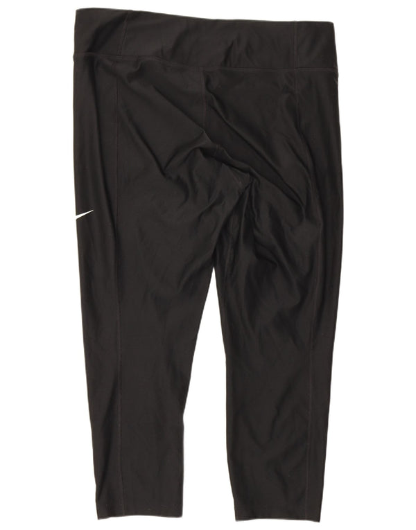 Leggings Nike Dri Fit Capri da donna UK 18 XL neri