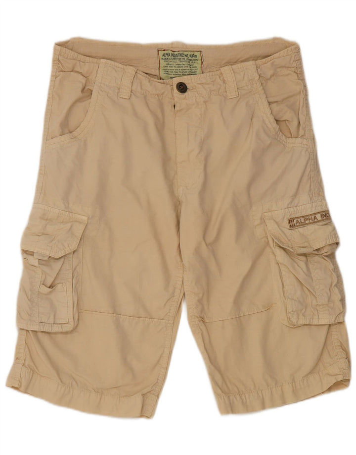 Pantaloncini cargo da uomo Alpha Industries W32 Beige medio