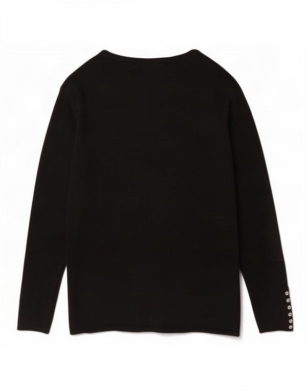 Maglione cardigan da donna Zara UK 16 grande nero