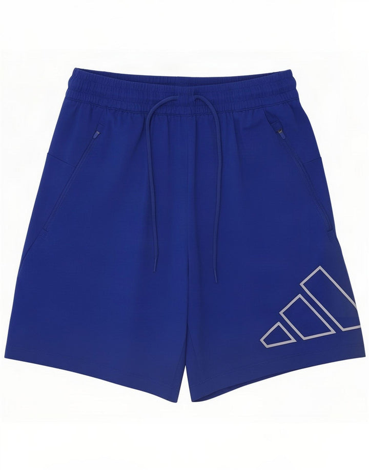Adidas Pantaloncini sportivi grafici da uomo piccoli blu poliestere