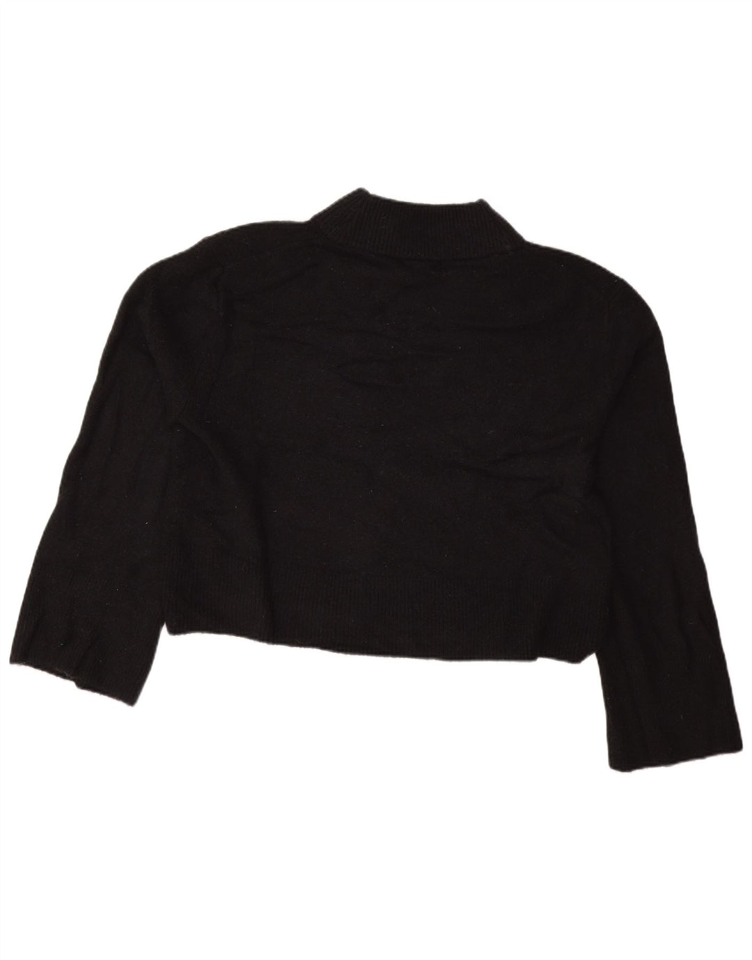 J. CREW Maglione da donna oversize corto con collo dolcevita UK 10 piccolo nero