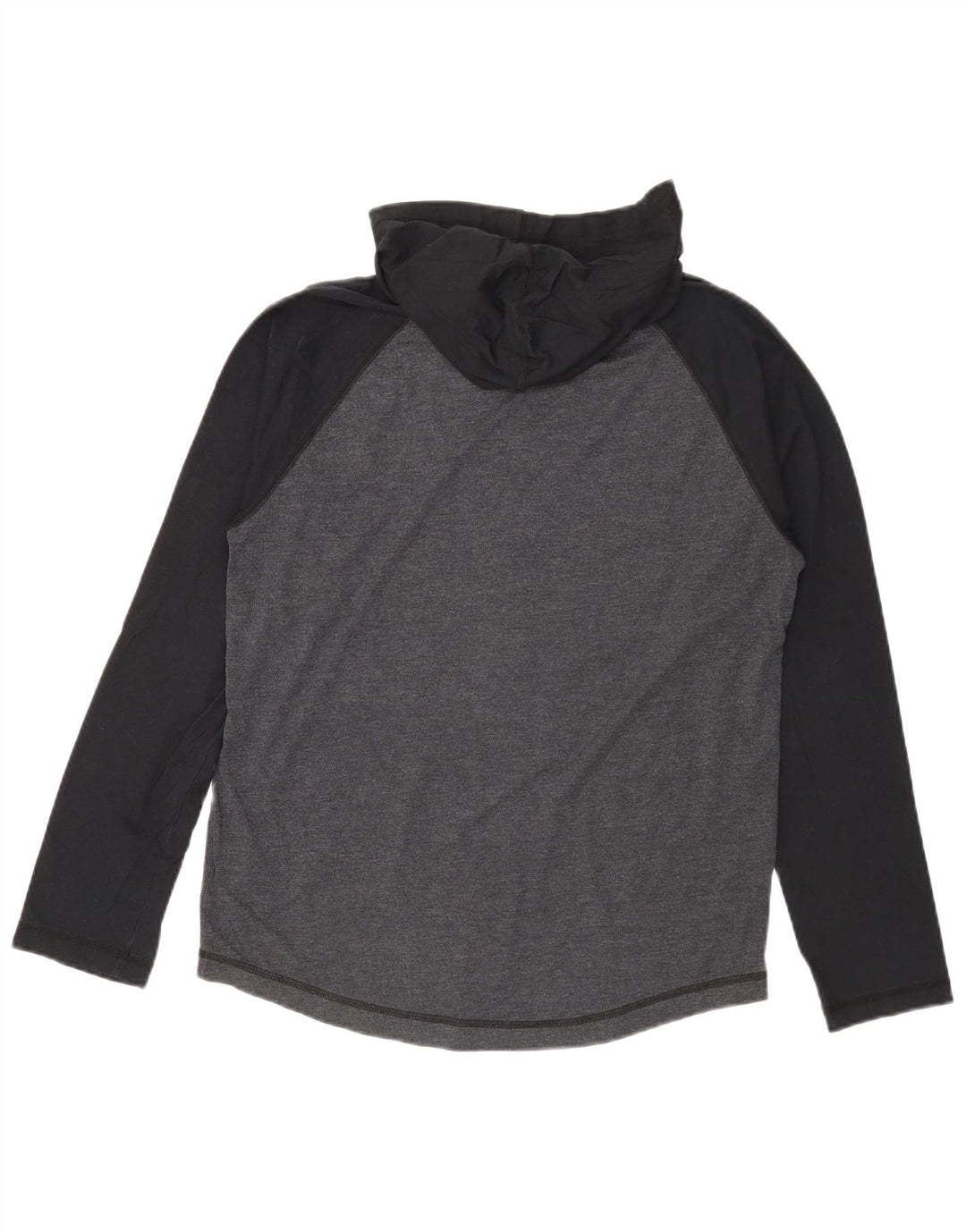 Puma Maglia da uomo con cappuccio a maniche lunghe in cotone color block grigio medio