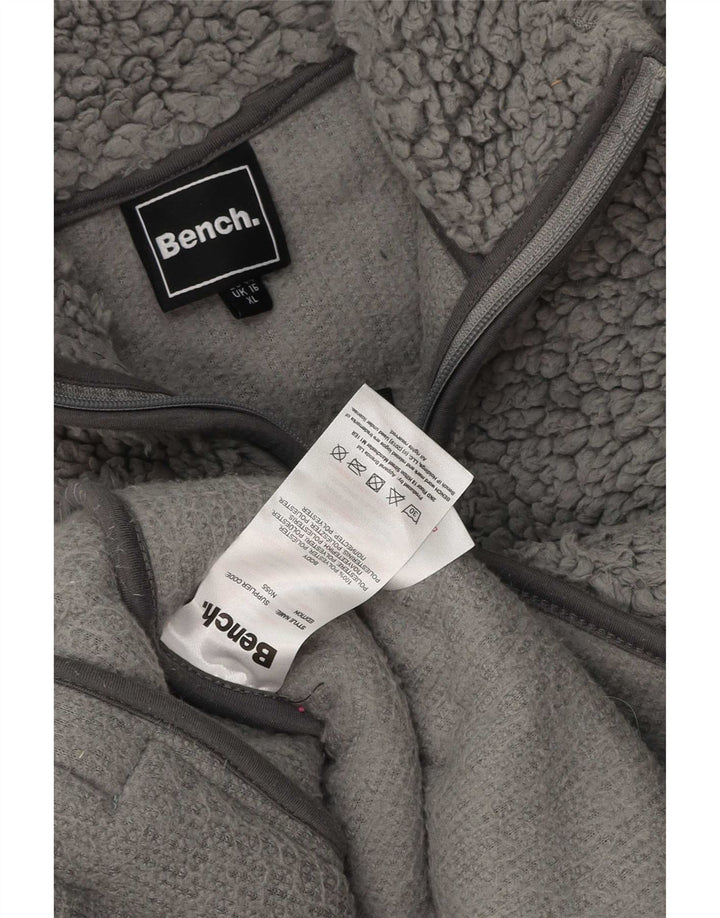 Giacca in pile da donna Bench UK 18 XL Poliestere grigio