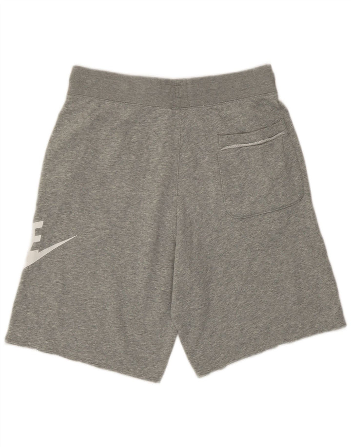 Pantaloncini sportivi Nike da uomo con grafica piccola in cotone grigio