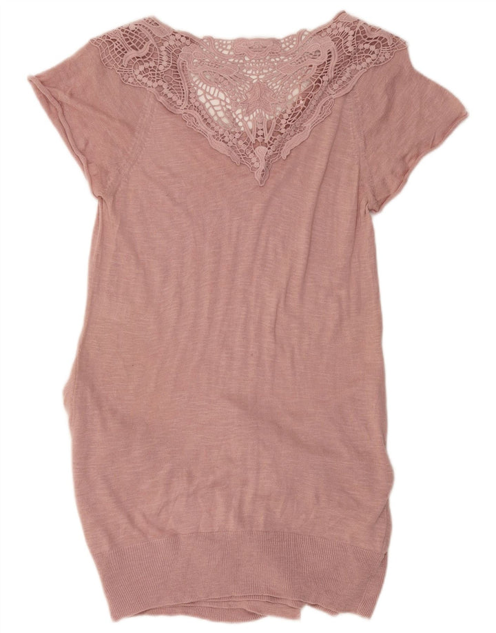 Abito maglione a maniche corte da donna Marks & Spencer UK 14 Rosa medio