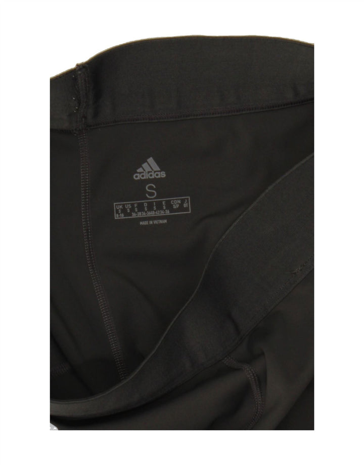 ADIDAS Womens Leggings UK 8/10 Small  Grey Geometric Vintage Adidas and Second-Hand Adidas from Messina Hembry 