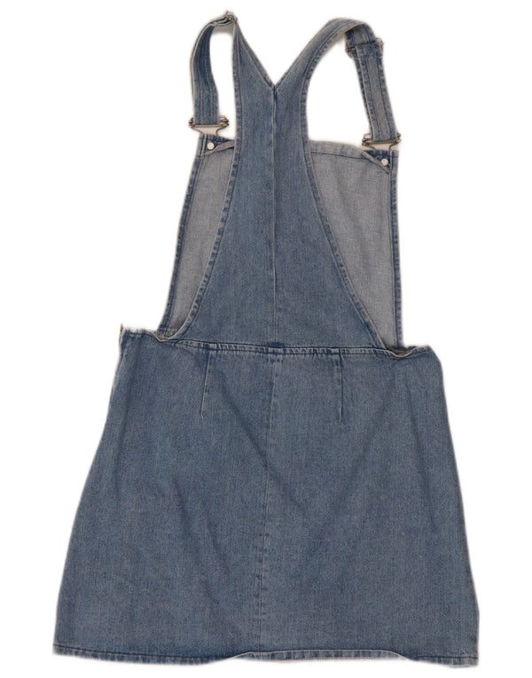 Topshop Salopette da donna Gonna in denim UK 10 Piccola W30 Cotone blu