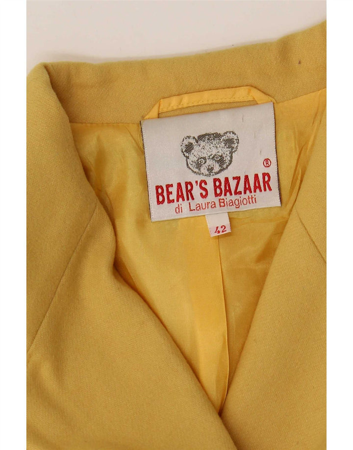 Giacca Blazer a 2 Bottoni da Donna Laura Biagiotti IT 42 Giallo Medio