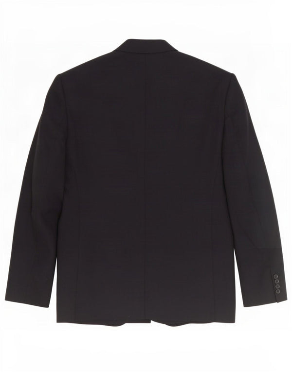 Giacca blazer a 2 bottoni Marks & Spencer da uomo UK 42 grande lana nera