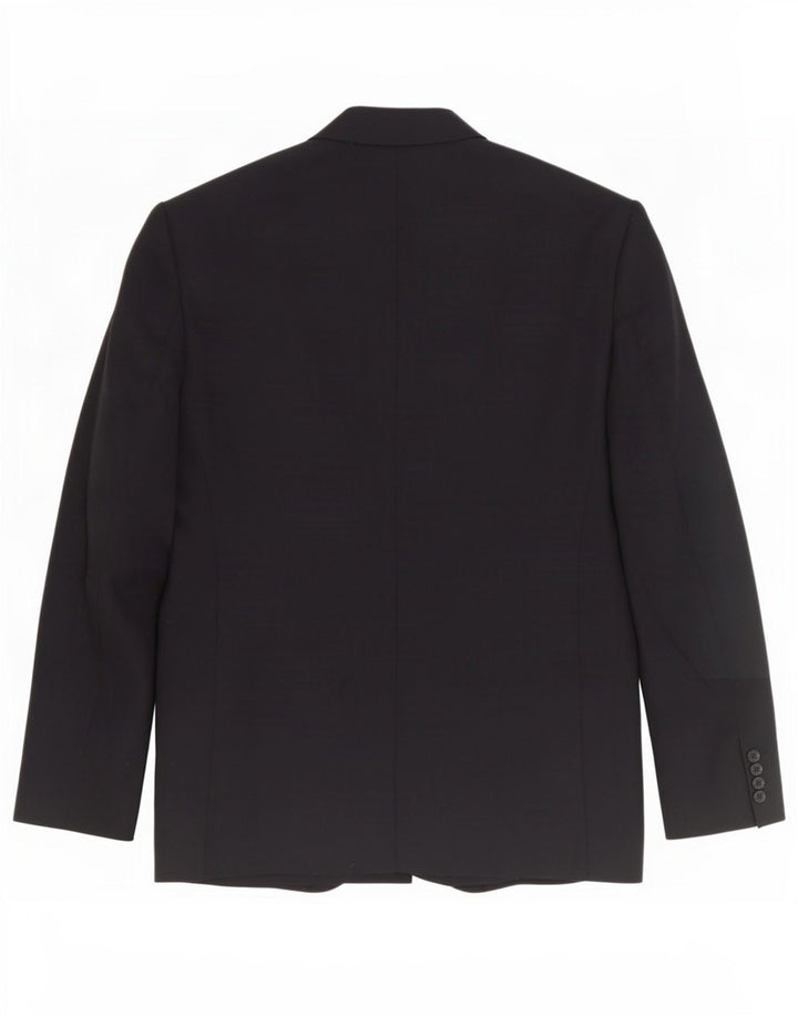 Giacca blazer a 2 bottoni Marks & Spencer da uomo UK 42 grande lana nera
