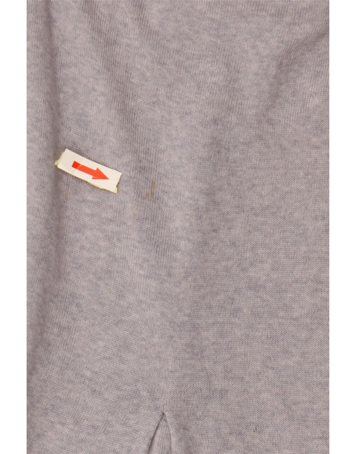 MONSOON Maglione da donna con scollo a barca vestibilità ampia UK 14 Lana viola medio