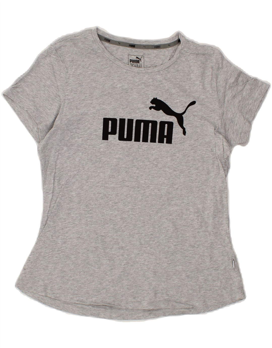 PUMA Womens Graphic T-Shirt Top UK 14 Medium Grey Vintage Puma and Second-Hand Puma from Messina Hembry 