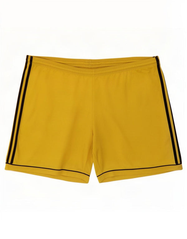 Pantaloncini sportivi Adidas Climalite da uomo XL poliestere giallo
