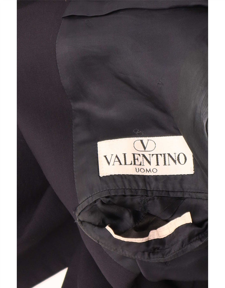 Giacca blazer da uomo a 3 bottoni Valentino UK 40 grande blu navy
