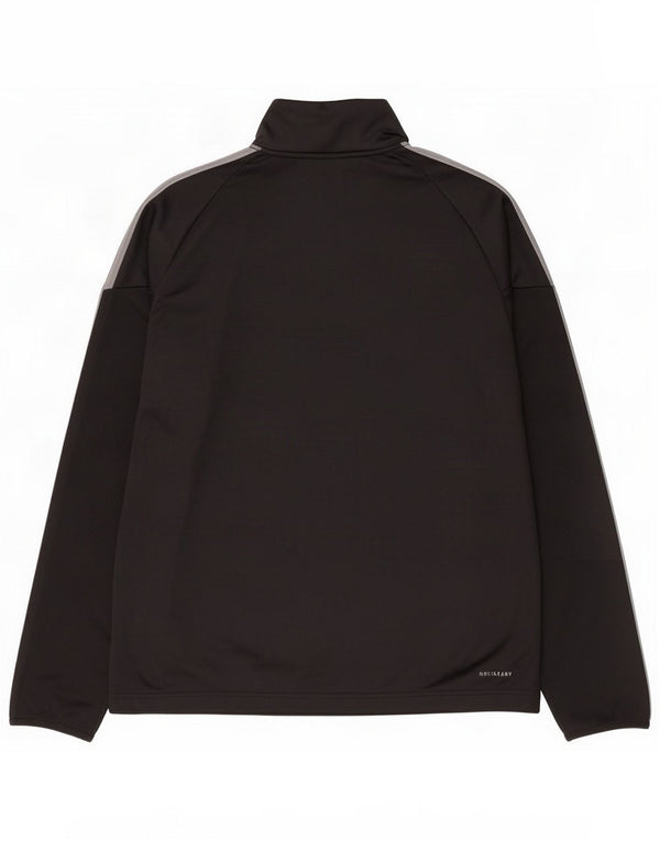Adidas Uomo Aeroready Zip Collo Pullover Tuta Top Nero