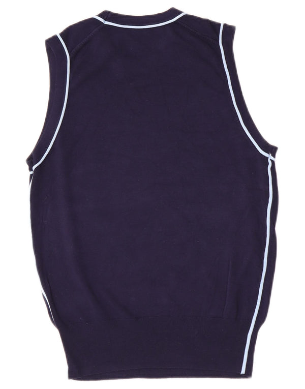 Canotta canotta da donna Zara UK 12 media blu navy in viscosa