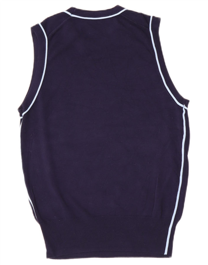 Canotta canotta da donna Zara UK 12 media blu navy in viscosa