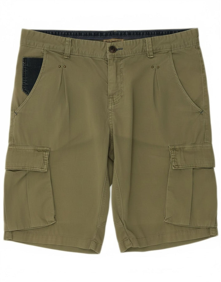 Pantaloncini cargo da uomo Yes Zee W33 cotone kaki medio