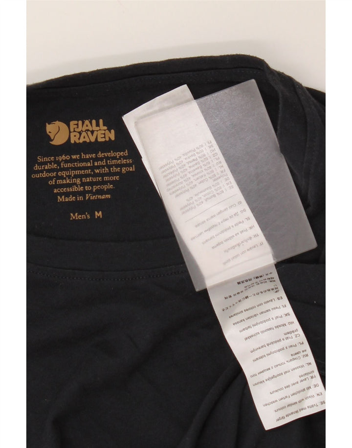 T-shirt da uomo Fjall Raven Top in cotone nero medio