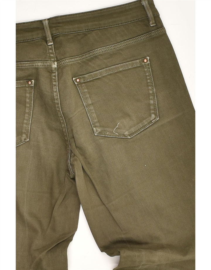 MASSIMO DUTTI Womens Slim Jeans EU 38 Small W29 L29 Khaki Cotton | Vintage Massimo Dutti | Thrift | Second-Hand Massimo Dutti | Used Clothing | Messina Hembry 