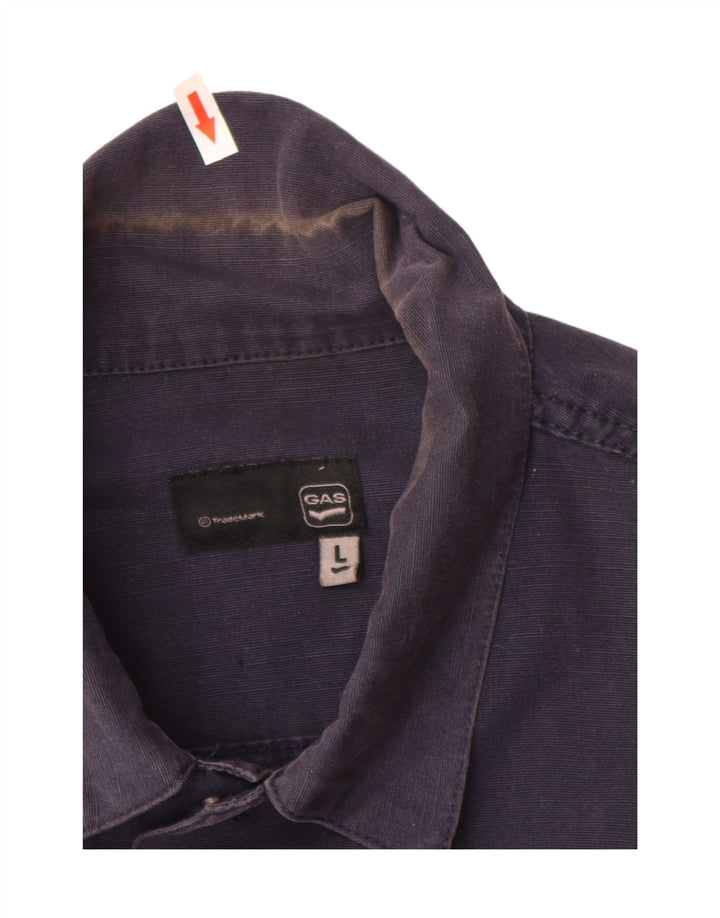 Giubbotto bomber da uomo Gas UK 40 grande cotone blu navy