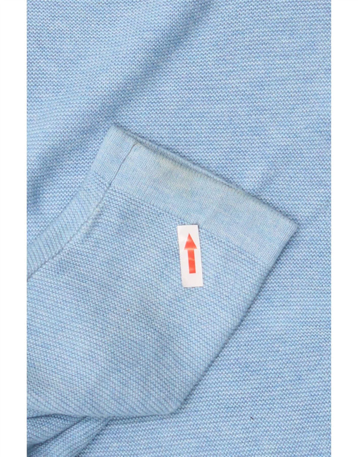 Maglione da uomo con scollo a barca Penguin, cotone blu medio
