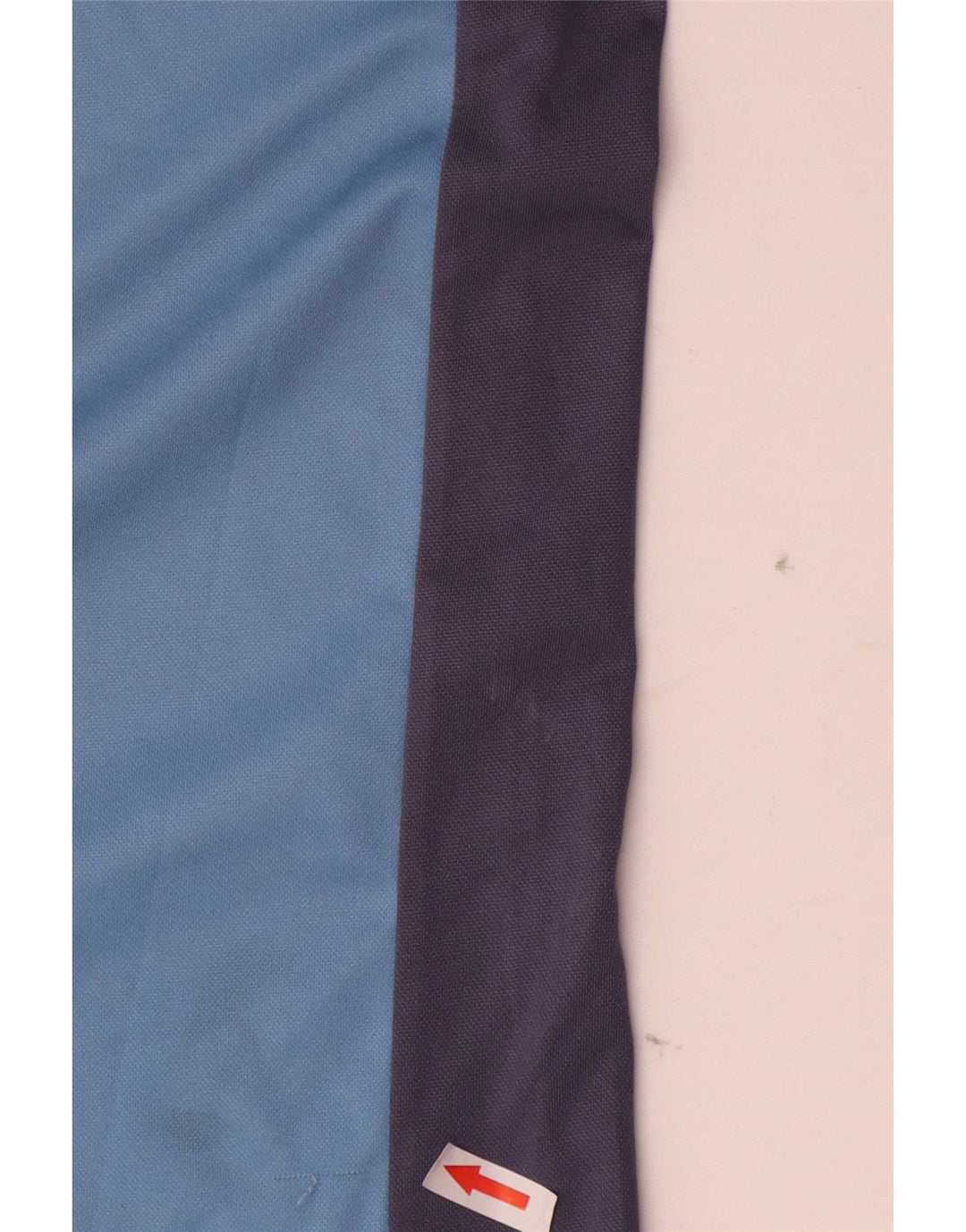 Polo da uomo con zip e collo Lotto XL in poliestere color block blu