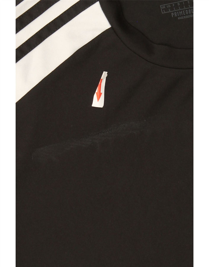 T-shirt ADIDAS da uomo Aeroready, grande, in poliestere color block nero