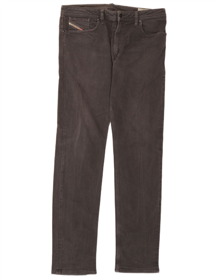 Jeans slim da uomo Diesel W36 L34 cotone grigio