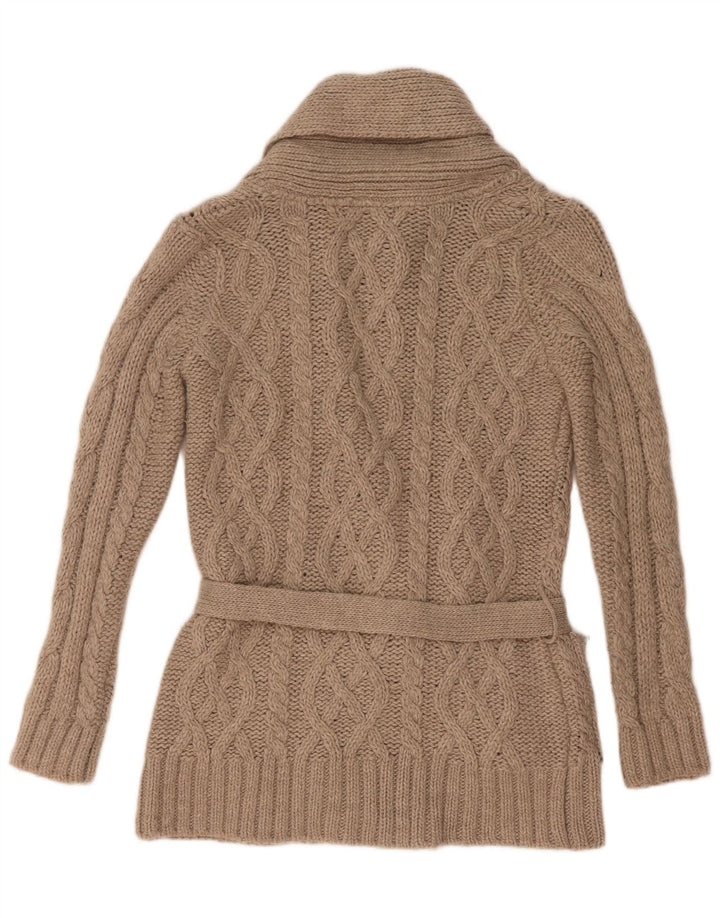 Maglione cardigan da donna Zara UK 10 piccolo grigio acrilico